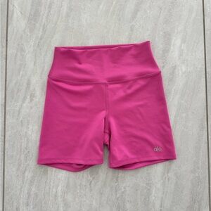 ALO Yoga Women's Vibrant Pink Bike Shorts